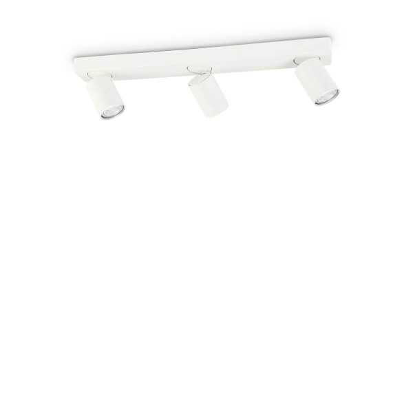 Ideal Lux RUDY GU10 Deckenleuchte 3x dimmbar Weiss warmweiss 229065