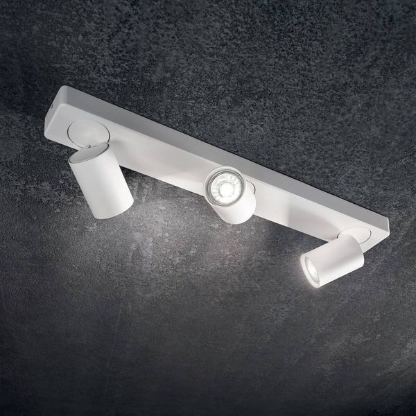 Ideal Lux RUDY GU10 Deckenleuchte 3x dimmbar Weiss warmweiss 229065