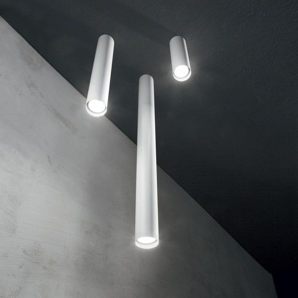 Ideal Lux LOOK GU10 Deckenleuchte ⌀60mm dimmbar Weiss warmweiss 233215