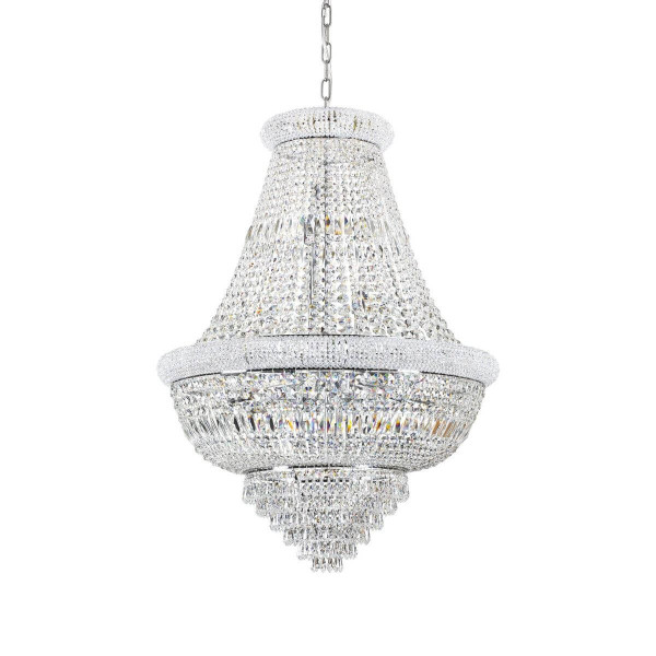 Ideal Lux DUBAI Pendelleuchte E14 24-fach ⌀800mm dimmbar Chrom 243597