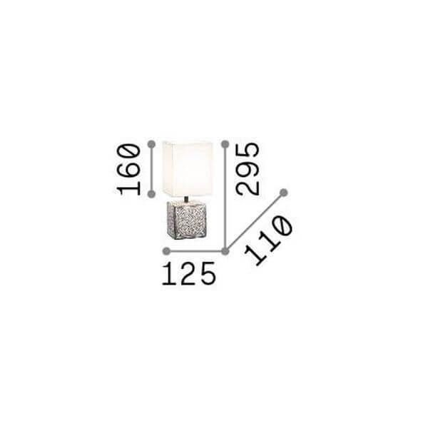 Ideal Lux KALI Tischleuchte E14 Weiss 245348
