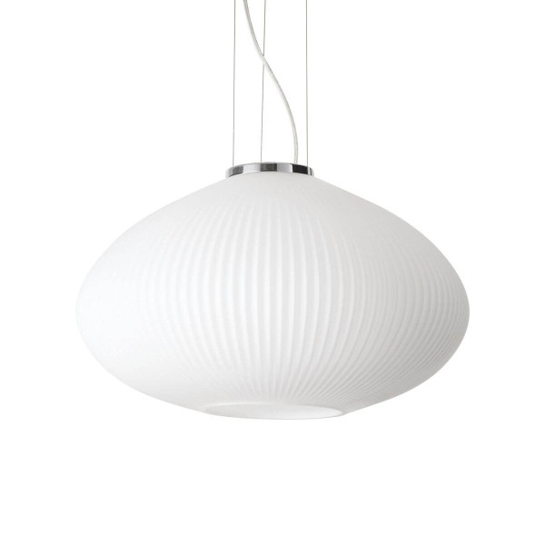 Ideal Lux PLISSE Pendelleuchte E27 ⌀450mm dimmbar Chrom 264523