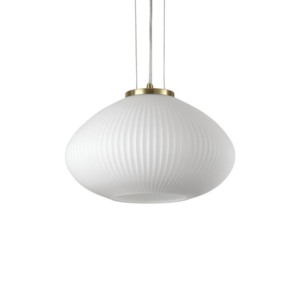 Ideal Lux PLISSE Pendelleuchte E27 ⌀350mm dimmbar Messing 264547