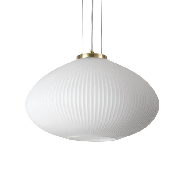 Ideal Lux PLISSE Pendelleuchte E27 ⌀450mm dimmbar Messing 285191