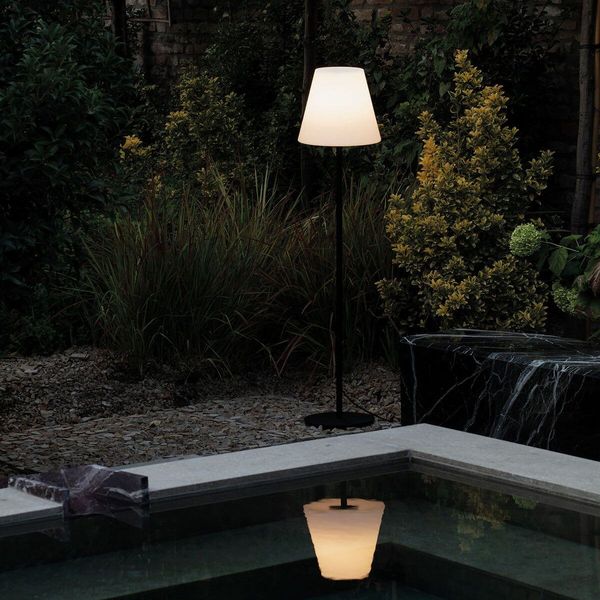 Ideal Lux ARCADIA Stehleuchte E27 ⌀347mm dimmbar Grau IP44 298610