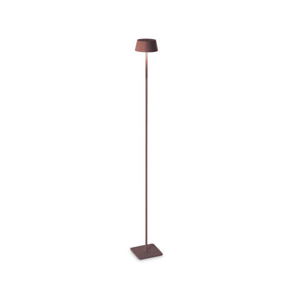Ideal Lux PURE LED Stehleuchte 1,5W ⌀115mm dimmbar Braun IP54 warmweiss 328508