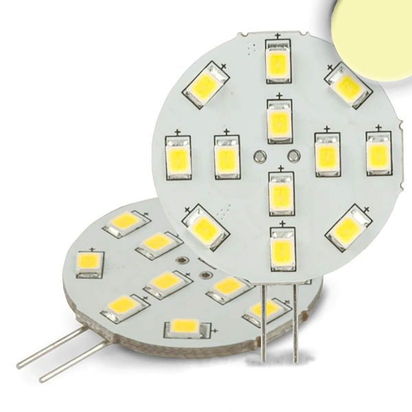 ISOLED G4 LED 12SMD, 2W, warmweiß, Pin seitlich