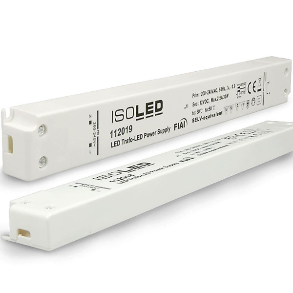 ISOLED LED Trafo 24V/DC, 0-30W, ultraslim, SELV