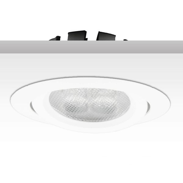 ISOLED LED Einbaustrahler, weiß, 8W, 72°, rund, warmweiß, dimmbar