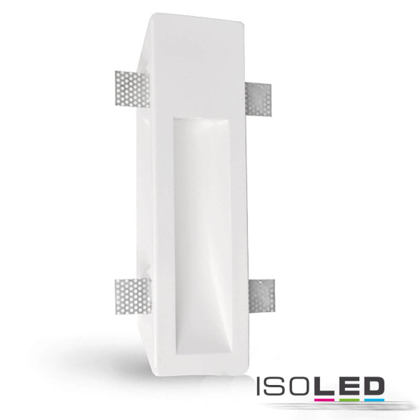 ISOLED Gips-Wand-Einbauleuchte, länglich, GU10, große Bauform
