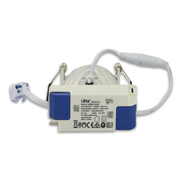 ISOLED LED Downlight LUNA 8W, indirektes Licht, weiß, warmweiß