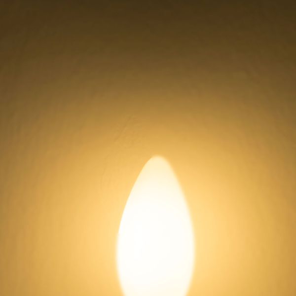 ISOLED E14 LED Kerze, 2W, milky, warmweiß, dimmbar