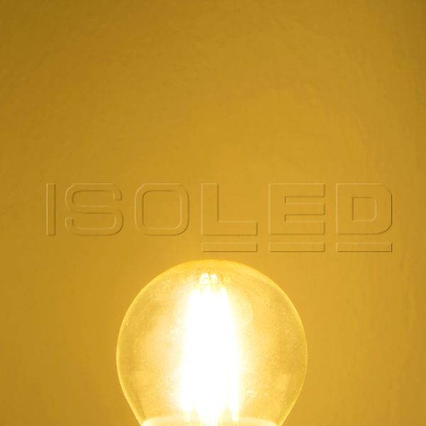 ISOLED E27 LED Illu, 4W, klar, warmweiß, dimmbar