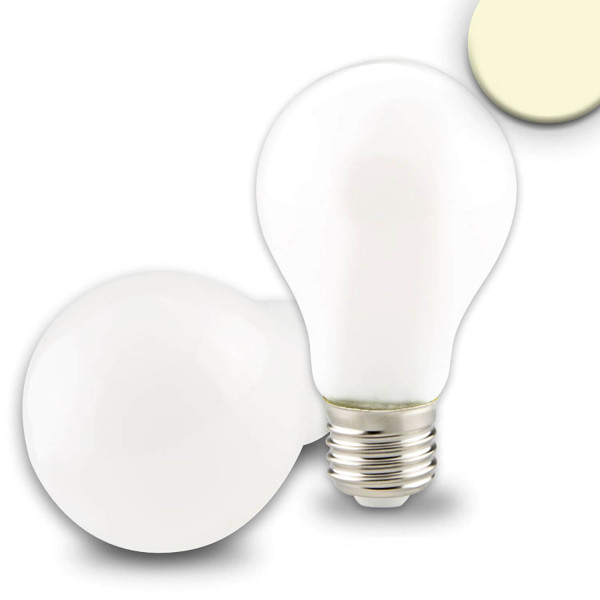 ISOLED E27 LED Birne, 5W, milky, warmweiß, dimmbar