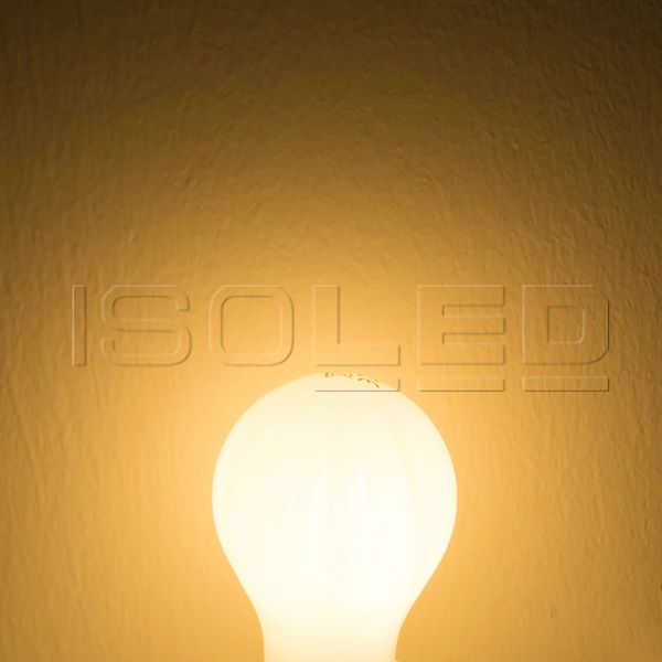 ISOLED E27 LED Birne, 5W, milky, warmweiß, dimmbar