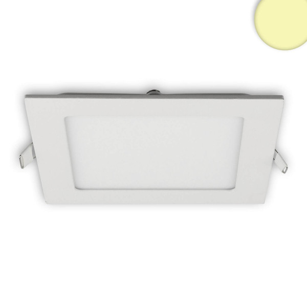 ISOLED LED Downlight, 9W, eckig, ultraflach, weiß, warmweiß, dimmbar
