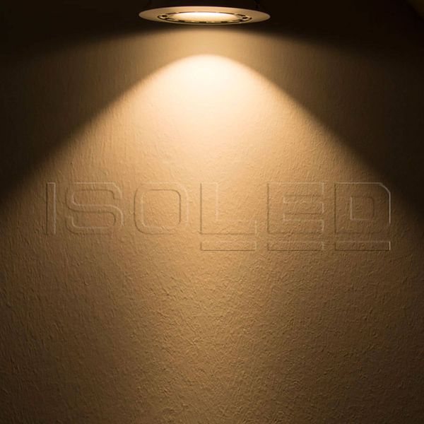 ISOLED LED Einbaustrahler COB, weiß, 15W, 45°, rund, warmweiß, dimmbar
