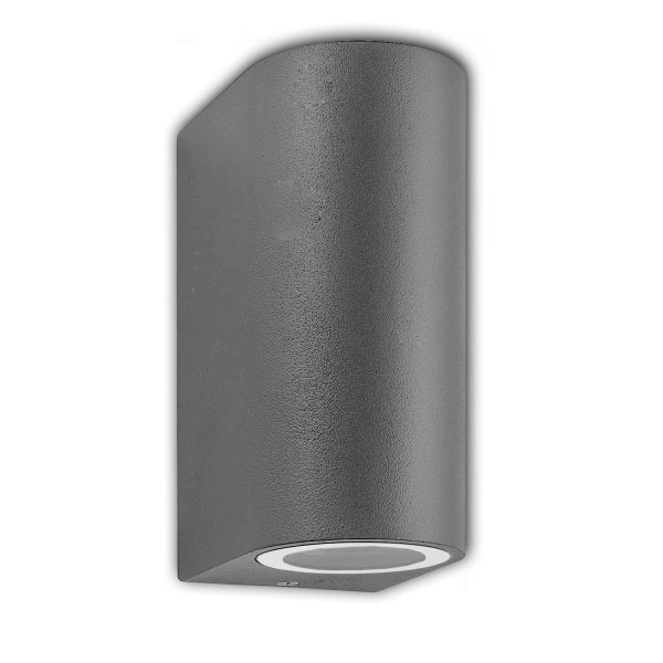 ISOLED Wandleuchte Siara Up&Down 2xGU10, IP54, anthrazit