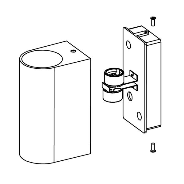 ISOLED Wandleuchte Siara Up&Down 2xGU10, IP54, weiß