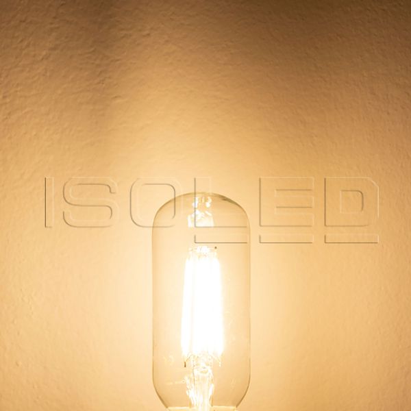 ISOLED E27 T45 8W, 360°, warmweiß, dimmbar