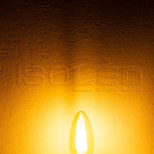 ISOLED E14 Vintage Line LED Kerze 4W ultrawarmweiß, dimmbar