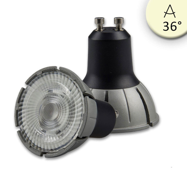 ISOLED GU10 Vollspektrum LED Strahler 7W COB, 36°, 3000K, dimmbar