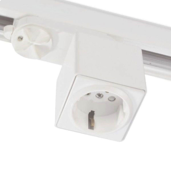 ISOLED 3-Phasen Adapter mit Schutzkontaktstecker, weiß, inkl. 6A Sicherung