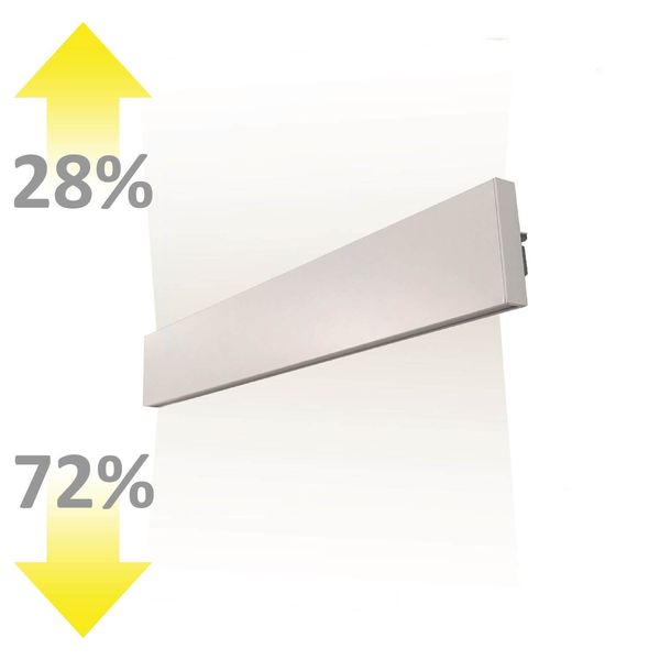 ISOLED LED Wandleuchte Linear Up+Down 600 25W, IP40, weiß, warmweiß