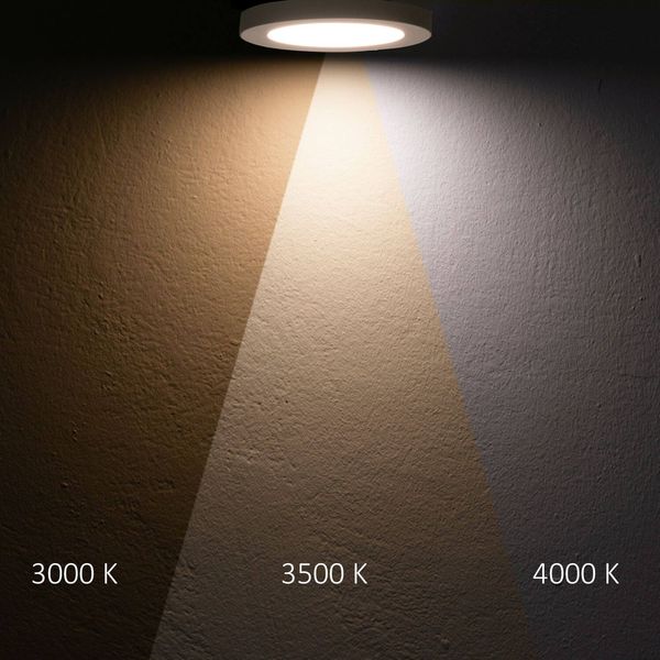 ISOLED LED Aufbau/Einbauleuchte Slim Flex, 12W, nickel gebürstet, ColorSwitch 3000/3500/4000K