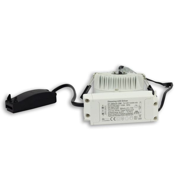 ISOLED LED Downlight blendungsreduziert, 18W, rund, DN145, CRI90, Colorswitch 3000/3500/4000K, dimmbar