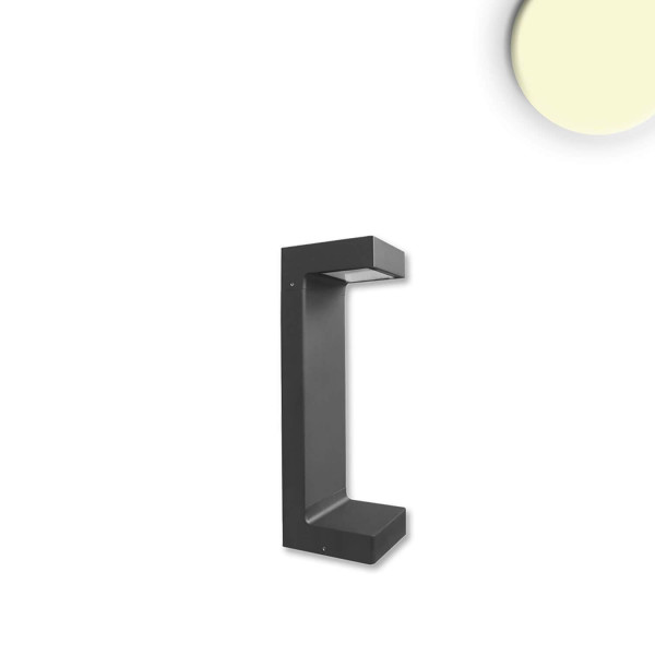 ISOLED LED Wegeleuchte Poller-1, 30cm, 7W, sandschwarz, warmweiß