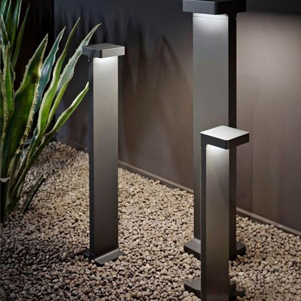 ISOLED LED Wegeleuchte Poller-1, 30cm, 7W, sandschwarz, warmweiß