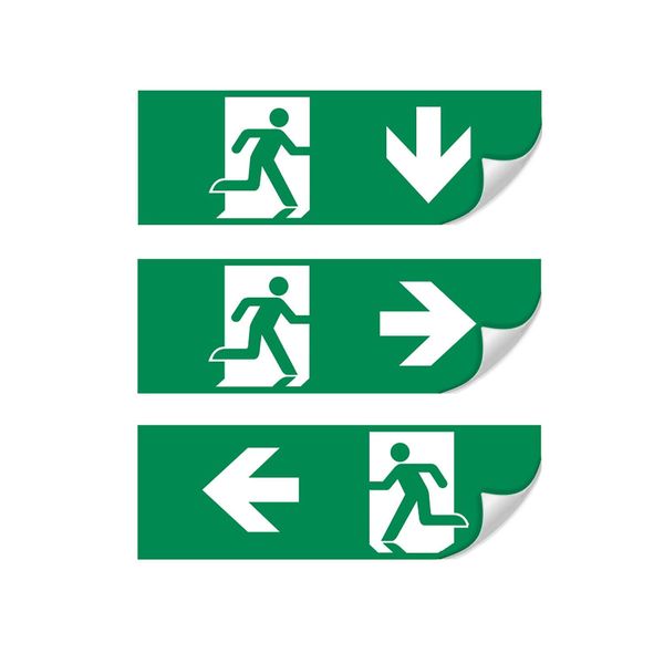 ISOLED Vertikales Schild für LED Notlicht/Fluchtwegleuchte UNI4