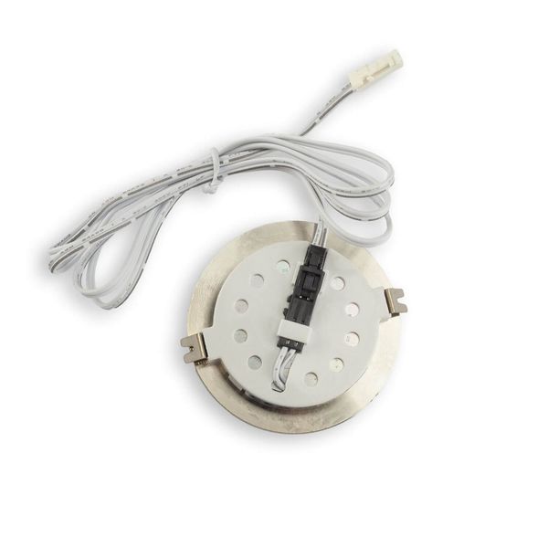 ISOLED LED Möbeleinbaustrahler MiniAMP silber, 2W, 24V DC neutralweiß 4000K, dimmbar