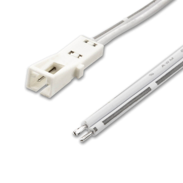 ISOLED MiniAMP Anschlussbuchse female, 100cm, 2-polig, weiß, max. 3A