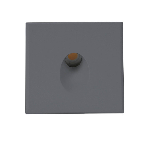 ISOLED Cover Aluminium eckig 1 schwarz für Wandeinbauleuchte Sys-Wall68