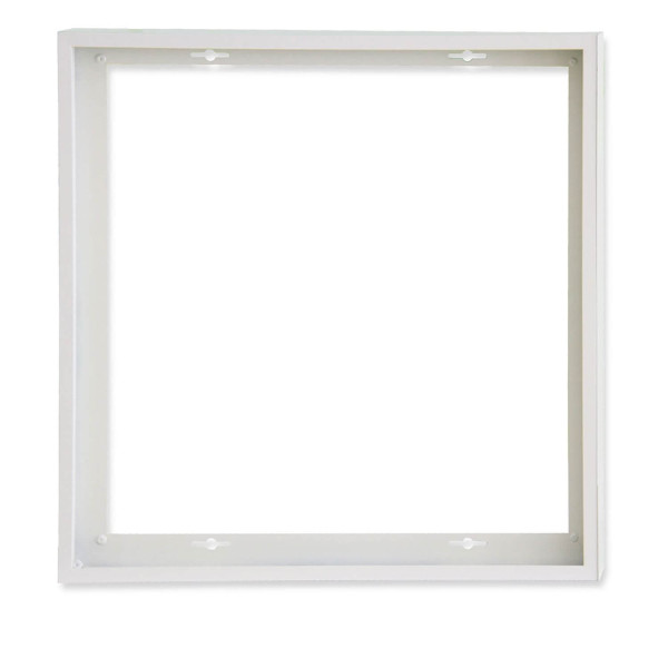 ISOLED Aufbaurahmen weiß RAL 9016, Höhe 5cm, für LED Panels 625x625, vormontiert zur Schnellmontage