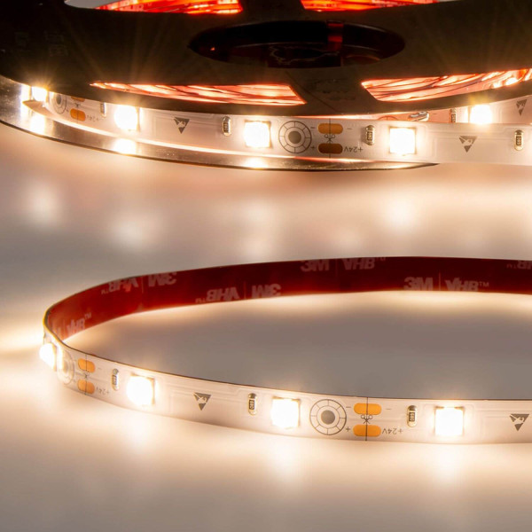 ISOLED LED HEQ830 Flexband Streifen Linse 160°, 24V, 17W, IP20, warmweiß, 28 LED/m