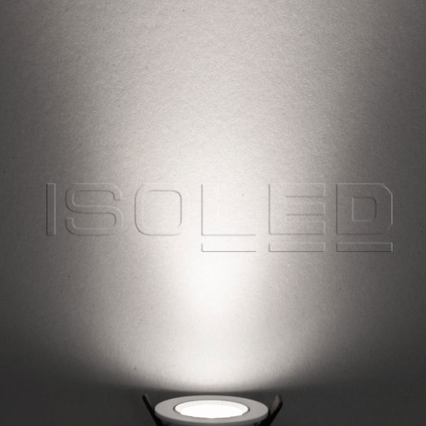 ISOLED LED Einbauleuchte Slim68 weiß, rund, 9W, neutralweiß, dimmbar