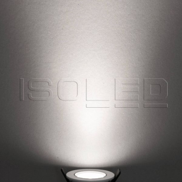 ISOLED LED Einbauleuchte Slim68 MiniAMP schwarz, rund, 8W, 24V DC, neutralweiß, dimmbar
