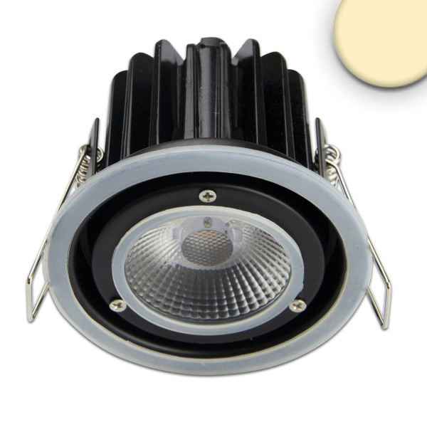 ISOLED LED Einbaustrahler Sys-68 MiniAMP, 8W, 24V DC, 3000K, dimmbar (exkl. Cover)