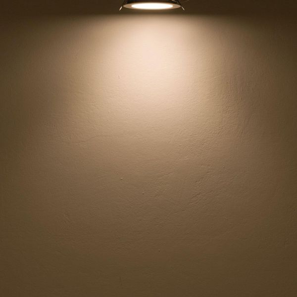 ISOLED LED Downlight, 9W, rund, ultraflach, blendungsreduziert, schwarz, warmweiß, dimmbar CRI90