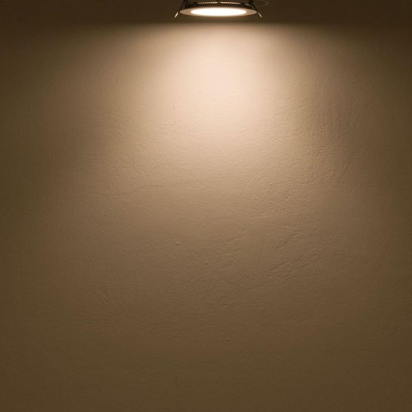 ISOLED LED Downlight, 12W, rund, ultraflach, blendungsreduziert, schwarz, warmweiß, dimmbar CRI90