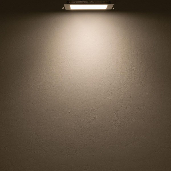 ISOLED LED Downlight, 15W, eckig, ultraflach, blendungsreduziert, weiß, warmweiß, dimmbar CRI90
