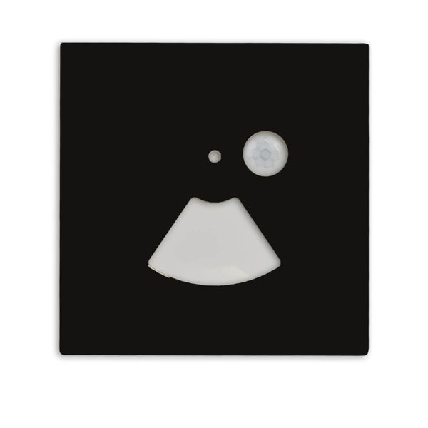 ISOLED Cover Aluminium eckig schwarz, für Wandeinbauleuchte Sys-Wall68 mit PIR Sensor, 3x86x86mm