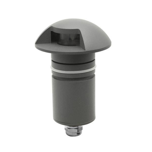 ISOLED LED Bodeneinbaustrahler, rund 1SIDE 60mm, schwarz, 12-24V, IP67, 3W, 60°, warmweiß