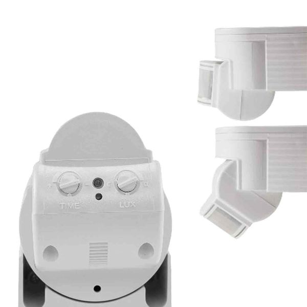 ISOLED PIR Bewegungsmelder weiß, 230V, max. 4A, 180° max. 10m Detektionsradius, IP44, Aufputzmontage