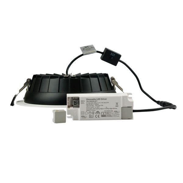 ISOLED LED Downlight Reflektor 9W, 60°, 150lm/W, UGR<19, Colorswitch 3000/4000/6000K, dimmbar