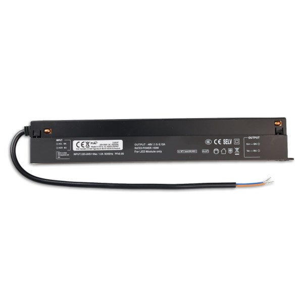 ISOLED Track48 Inline-Trafo schwarz, 150W, 48V DC