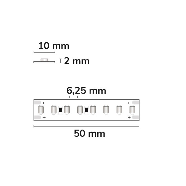 ISOLED LED HEQ940 Flexband High Bright, 48V DC, 17W, IP20, 4000K, 140lm/W, 160 LED/m, 10m Rolle